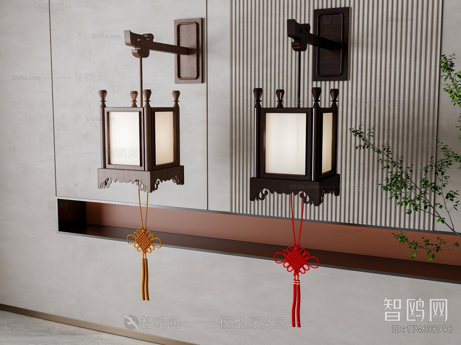 New Chinese Style Wall Lamp