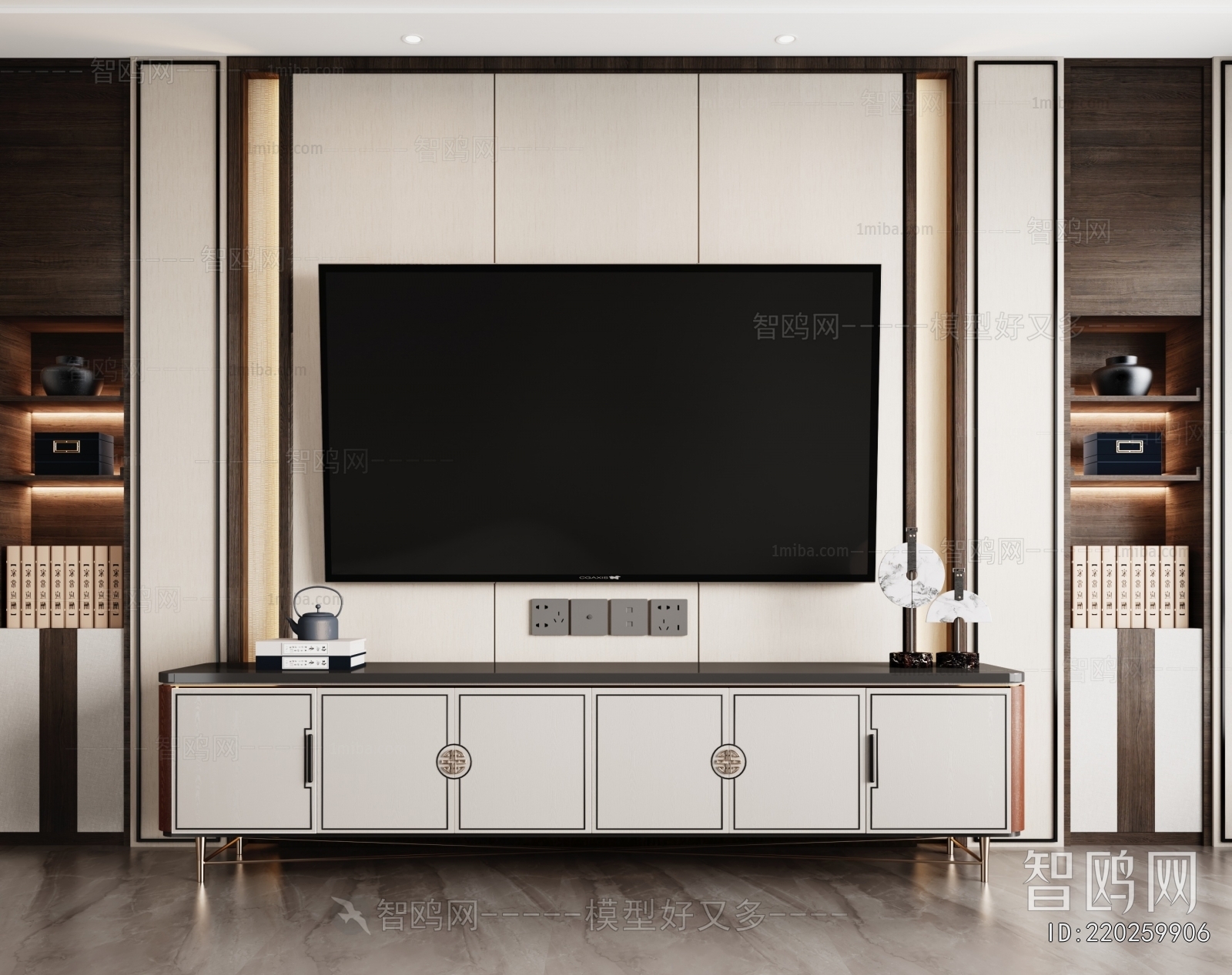 New Chinese Style TV Cabinet