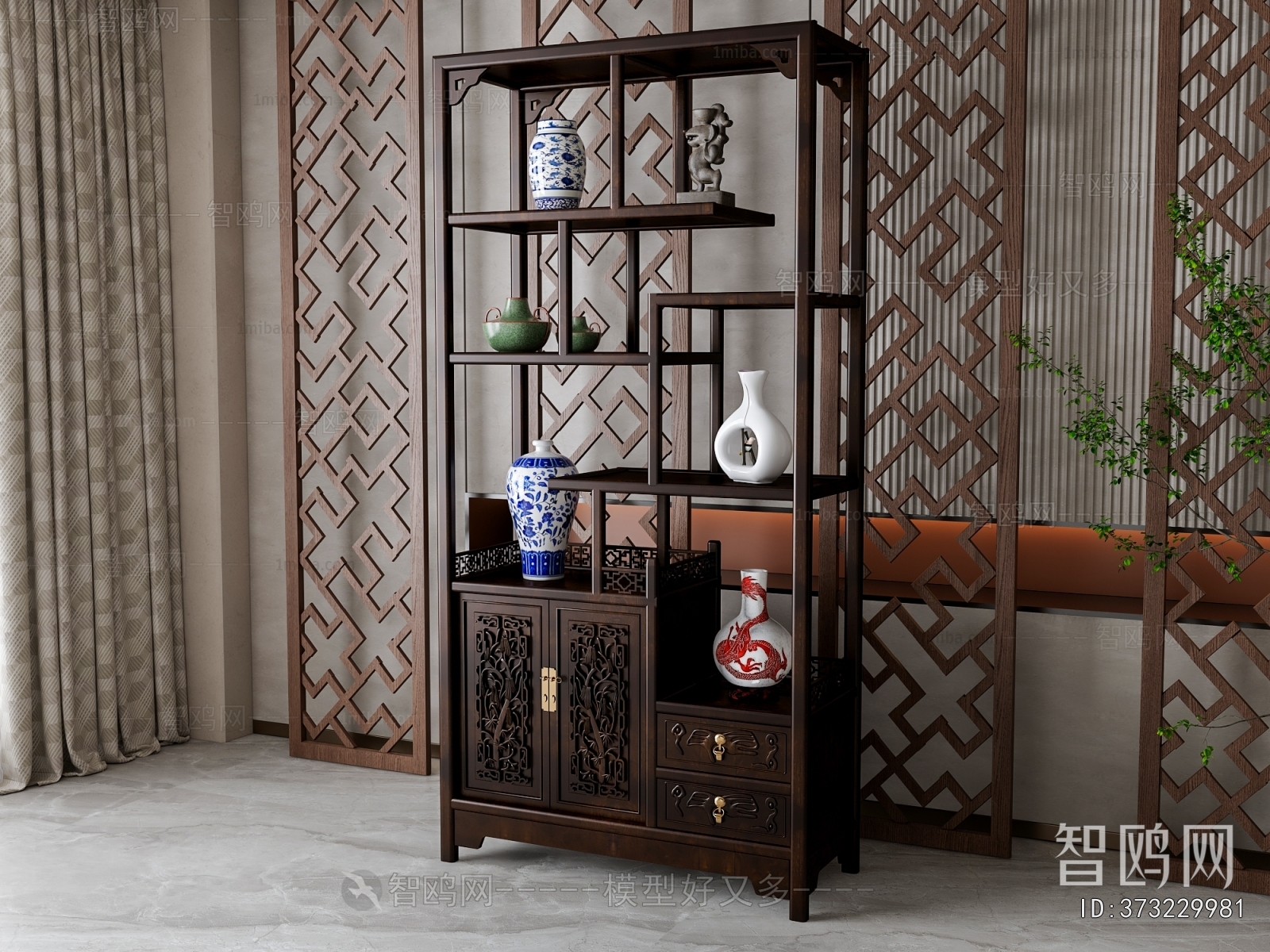 New Chinese Style Antique Rack