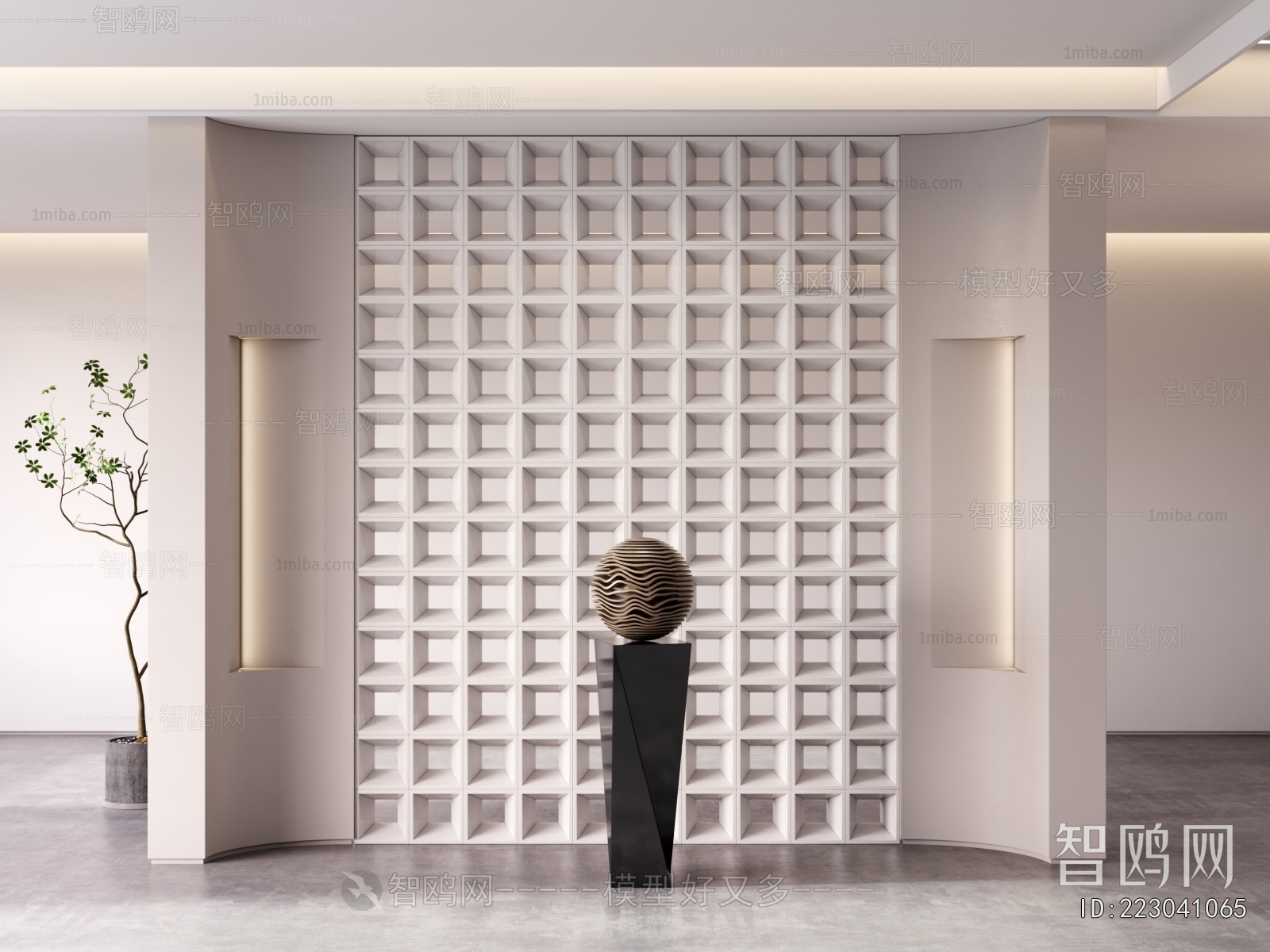 Modern Cement Brick Screen Partition