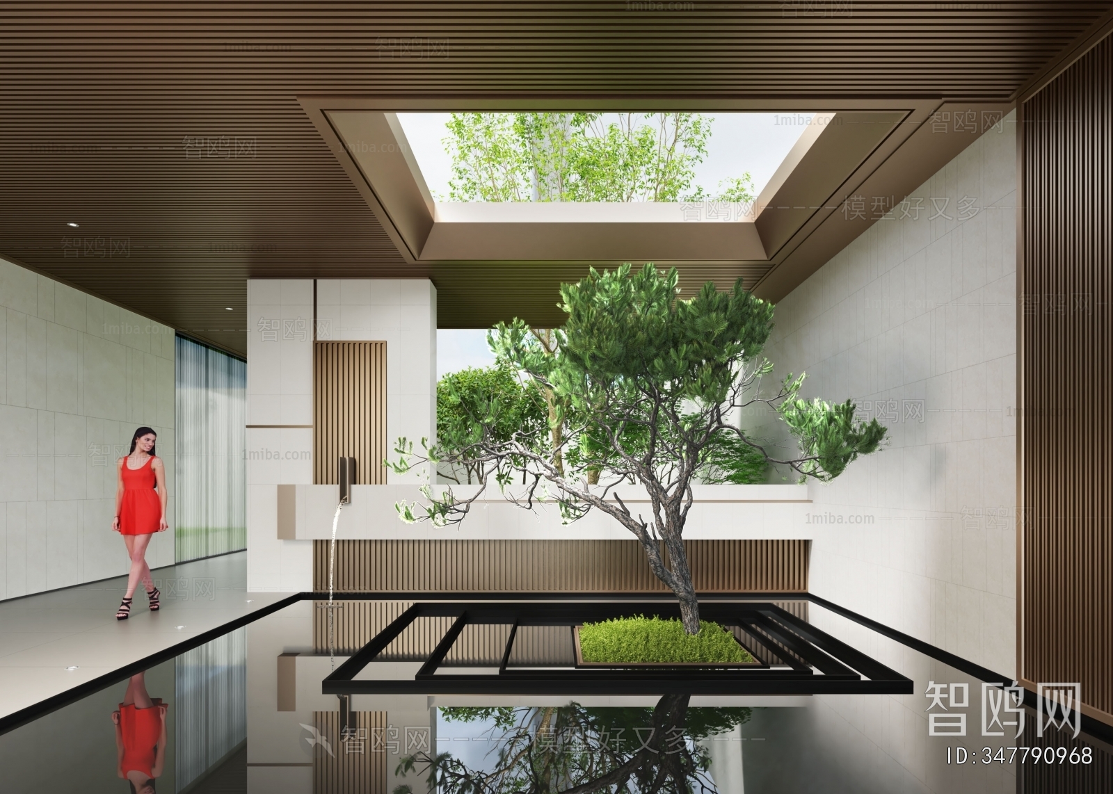 Modern Courtyard/landscape