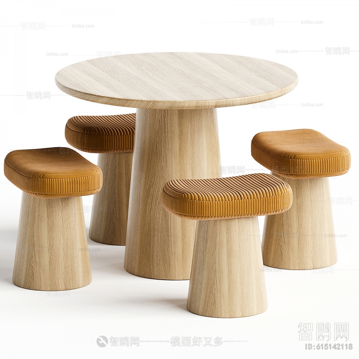 现代休闲圆桌凳子