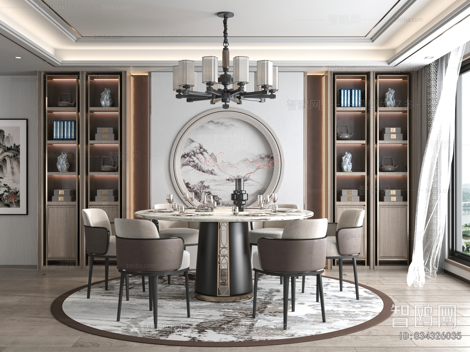 New Chinese Style Dining Room