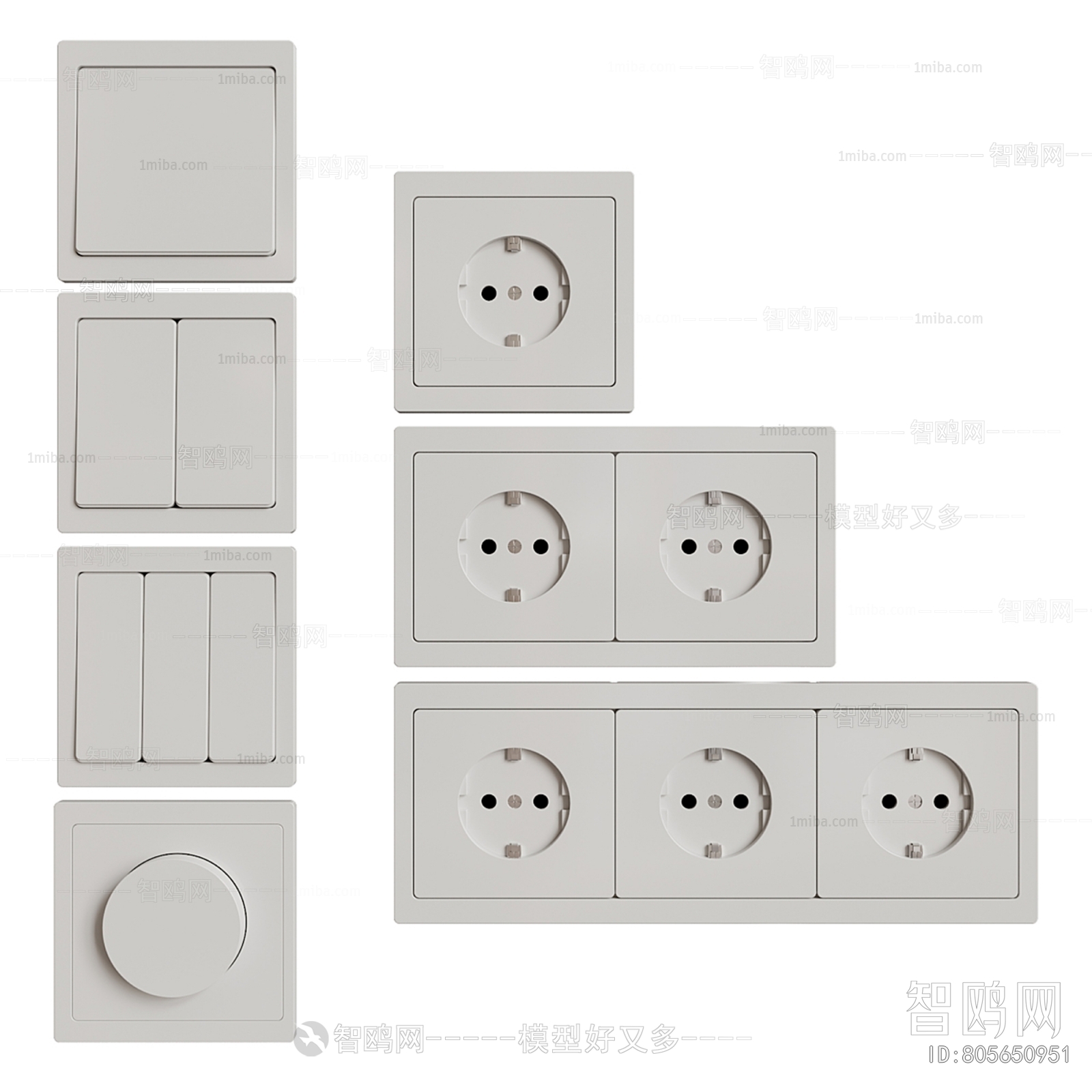 Modern Switch Socket Panel