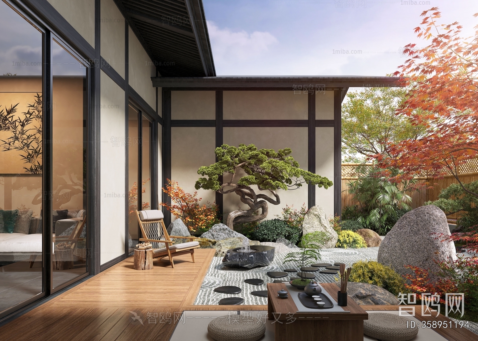 New Chinese Style Courtyard/landscape