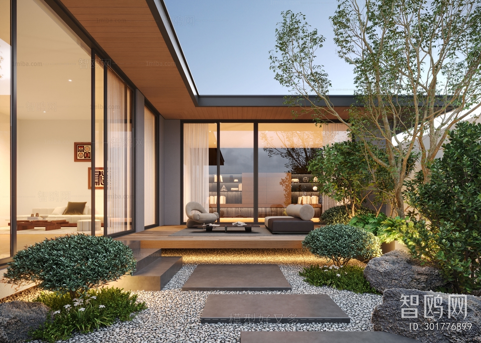 Modern Courtyard/landscape