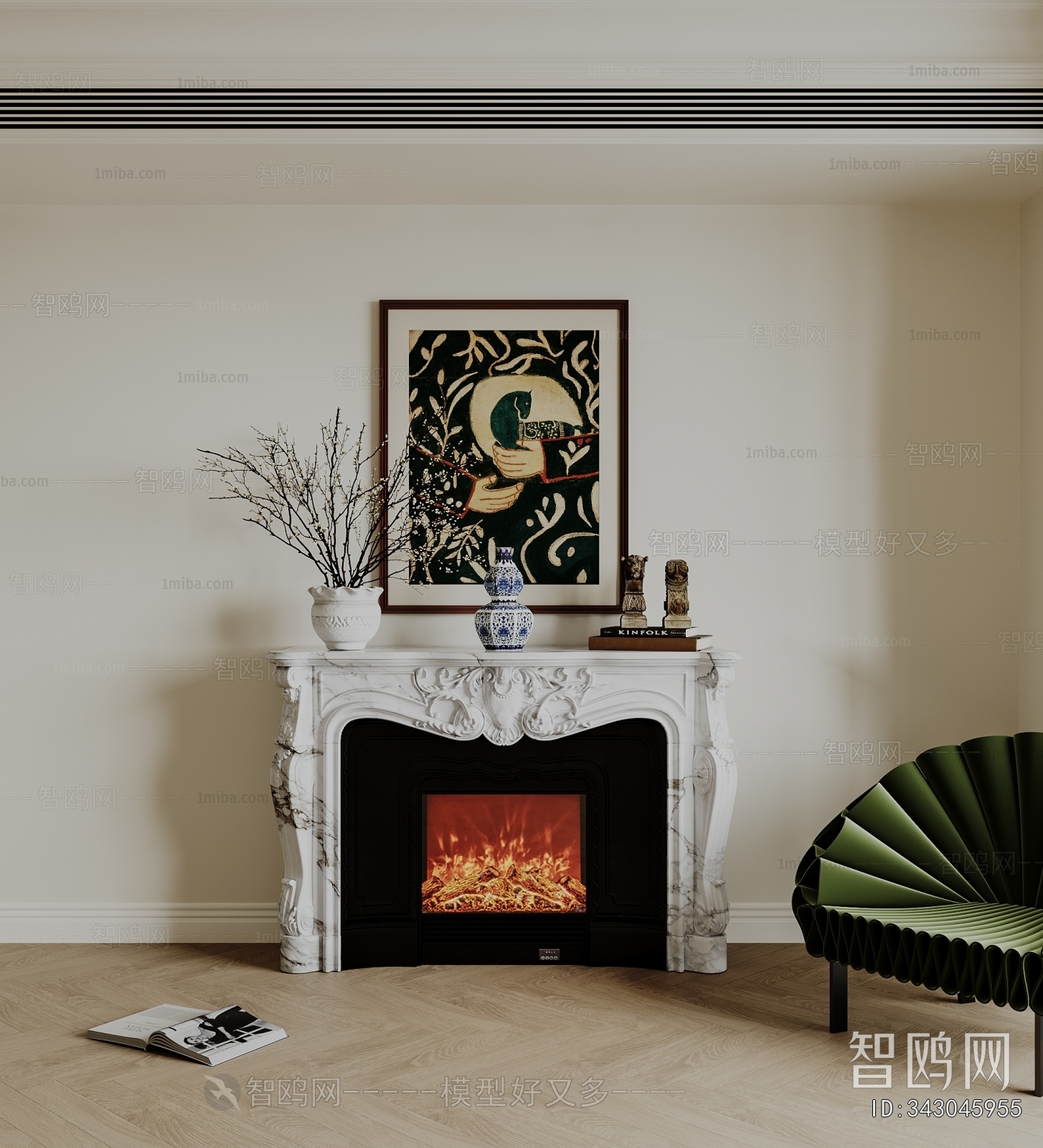 French Style Fireplace