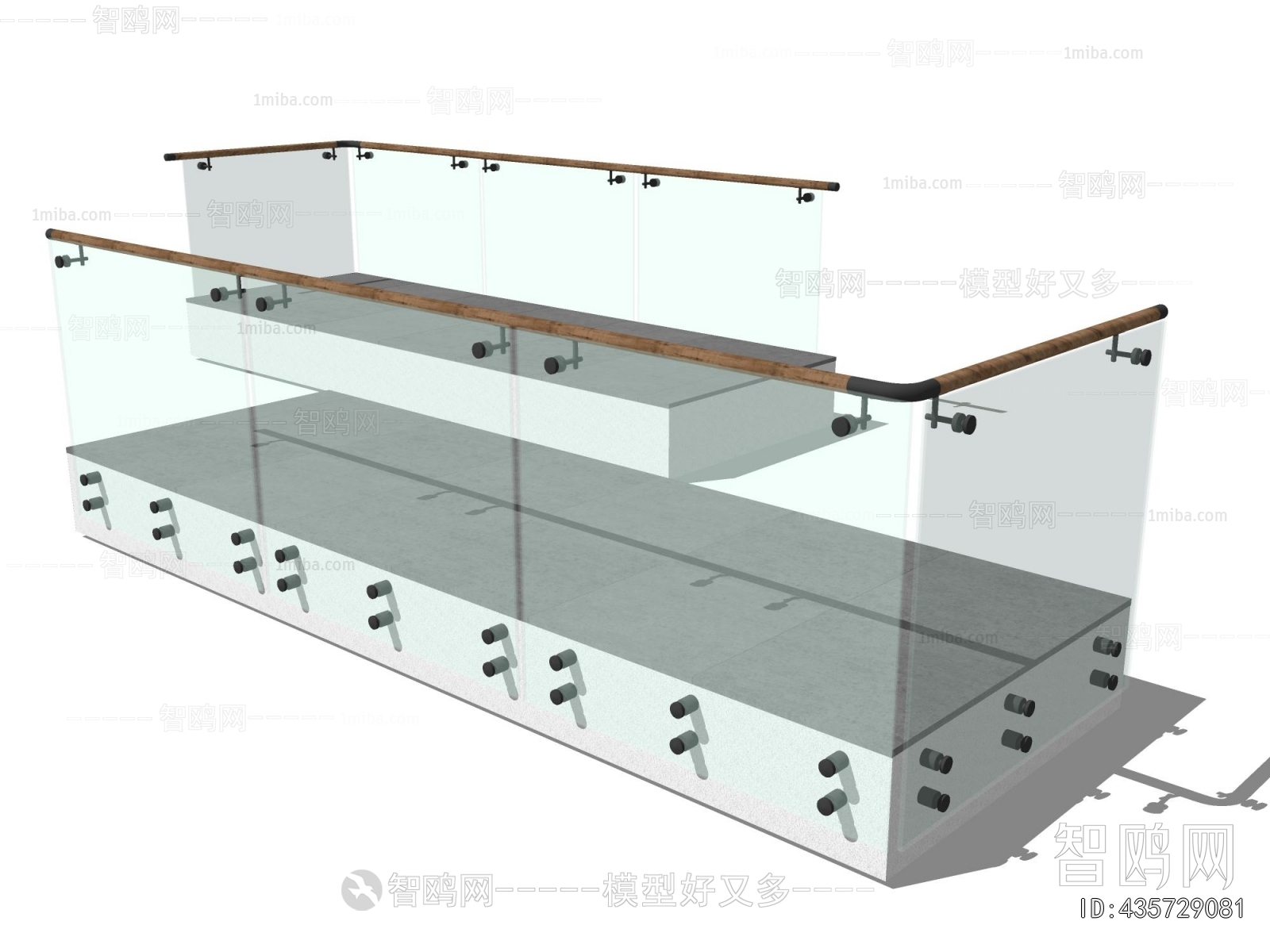 现代玻璃栏杆护栏