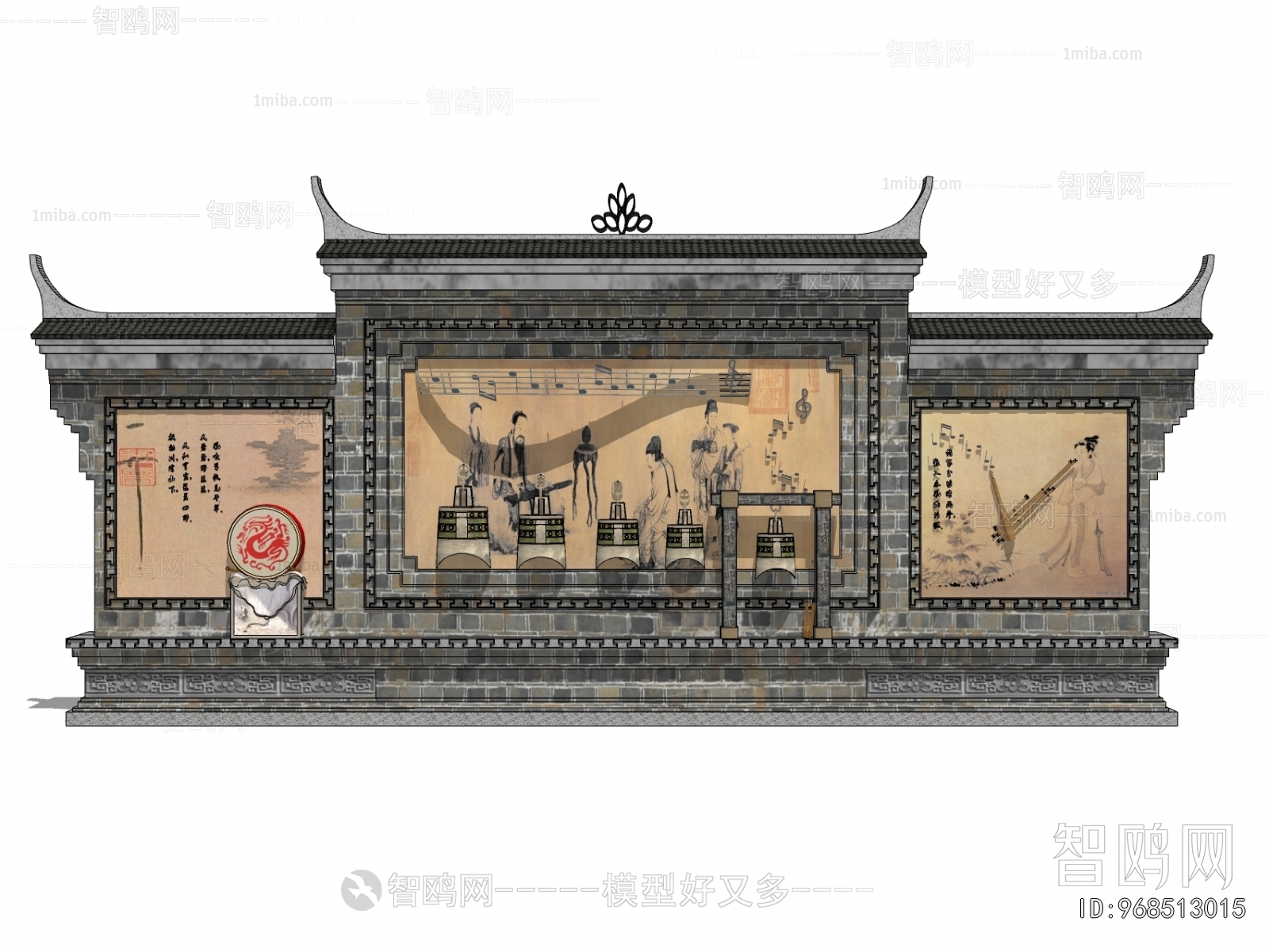 Chinese Style Landscape Wall