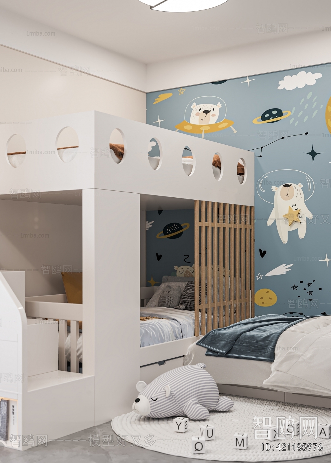 Modern Boy's Room And Son's Room