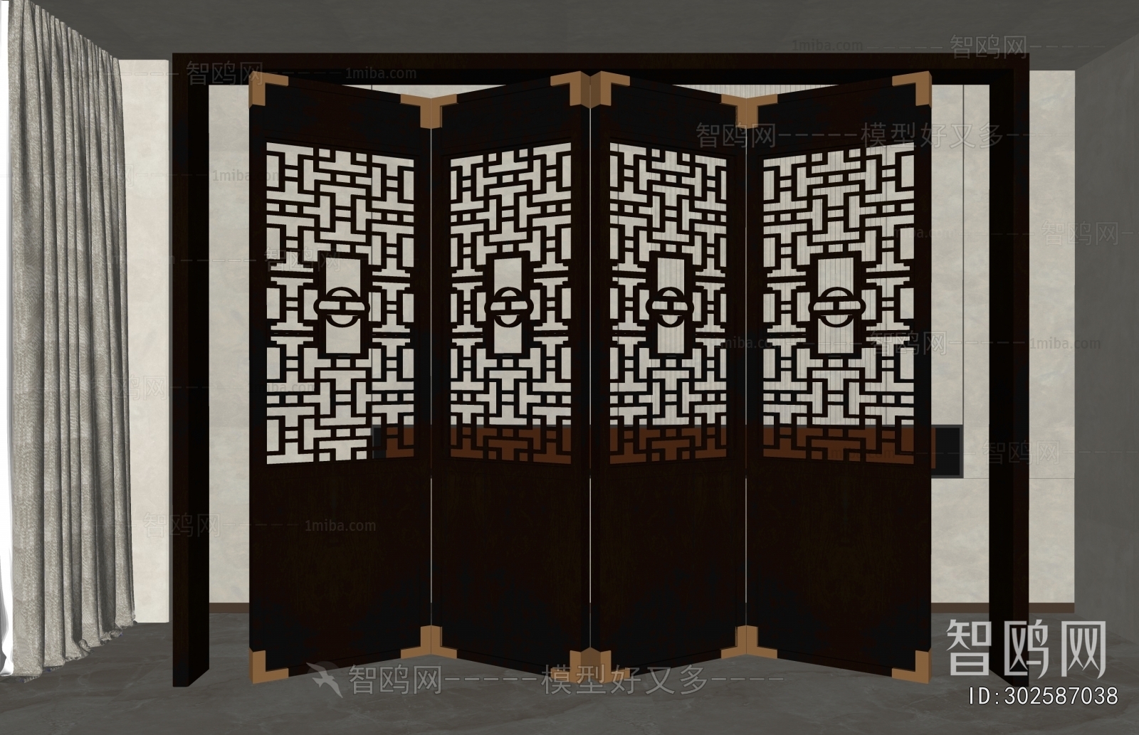 新中式折叠门