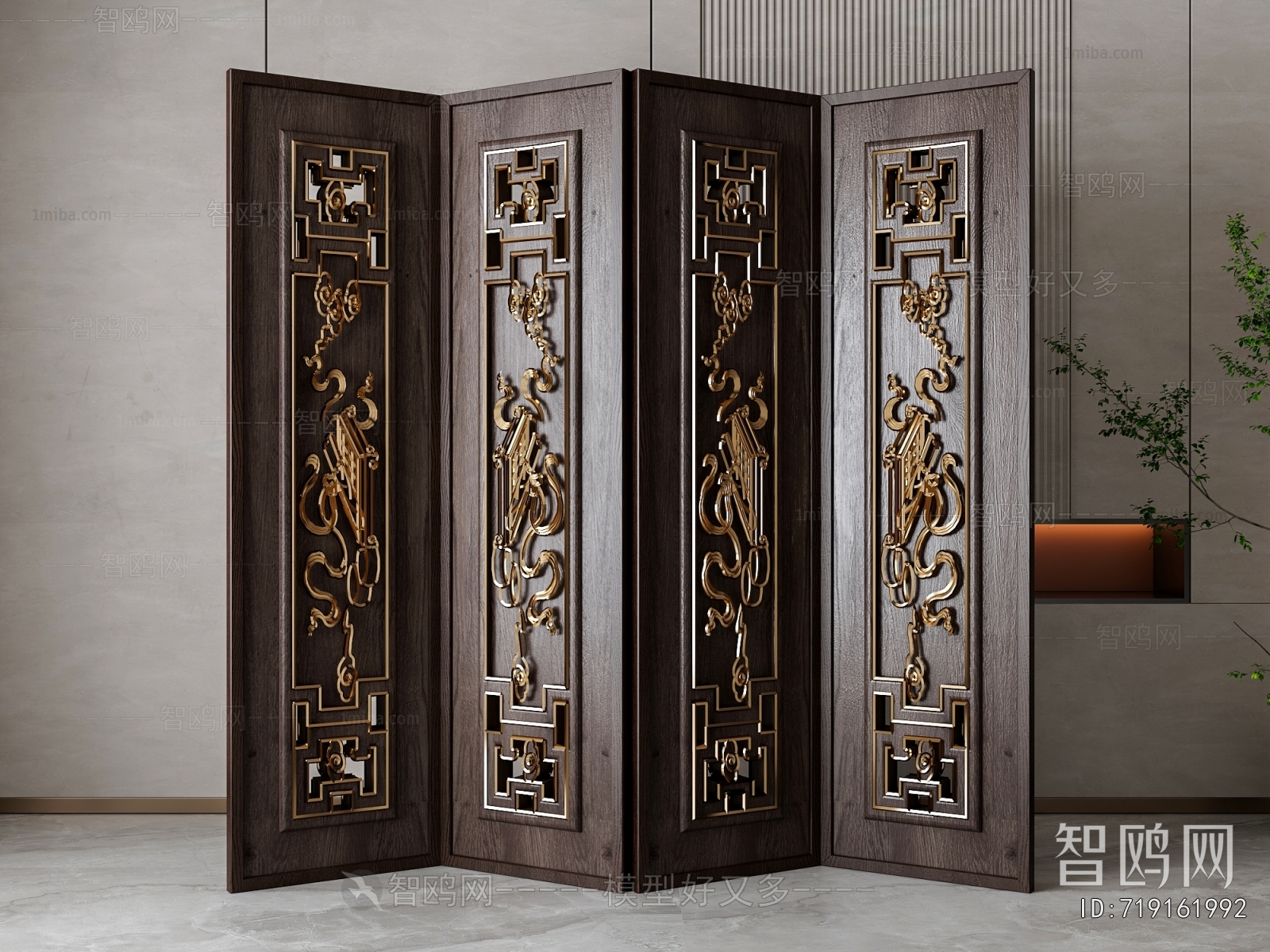 New Chinese Style Chinese Style Wooden Screen Partition