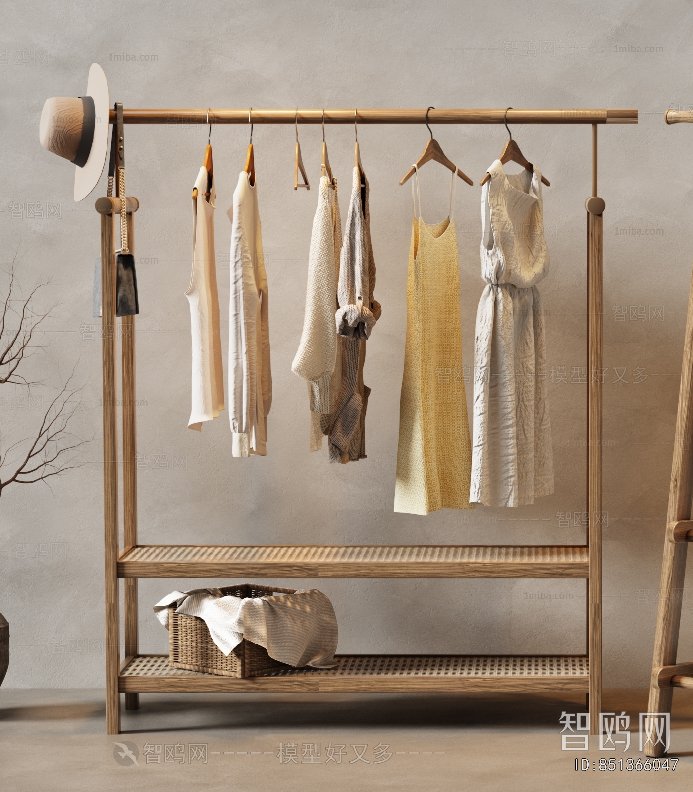 Wabi-sabi Style Coat Hanger