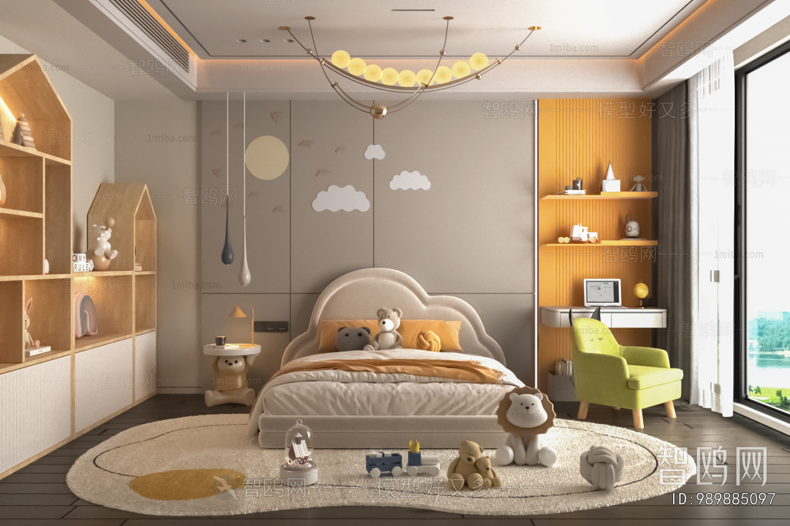 Modern Boy's Room And Son's Room