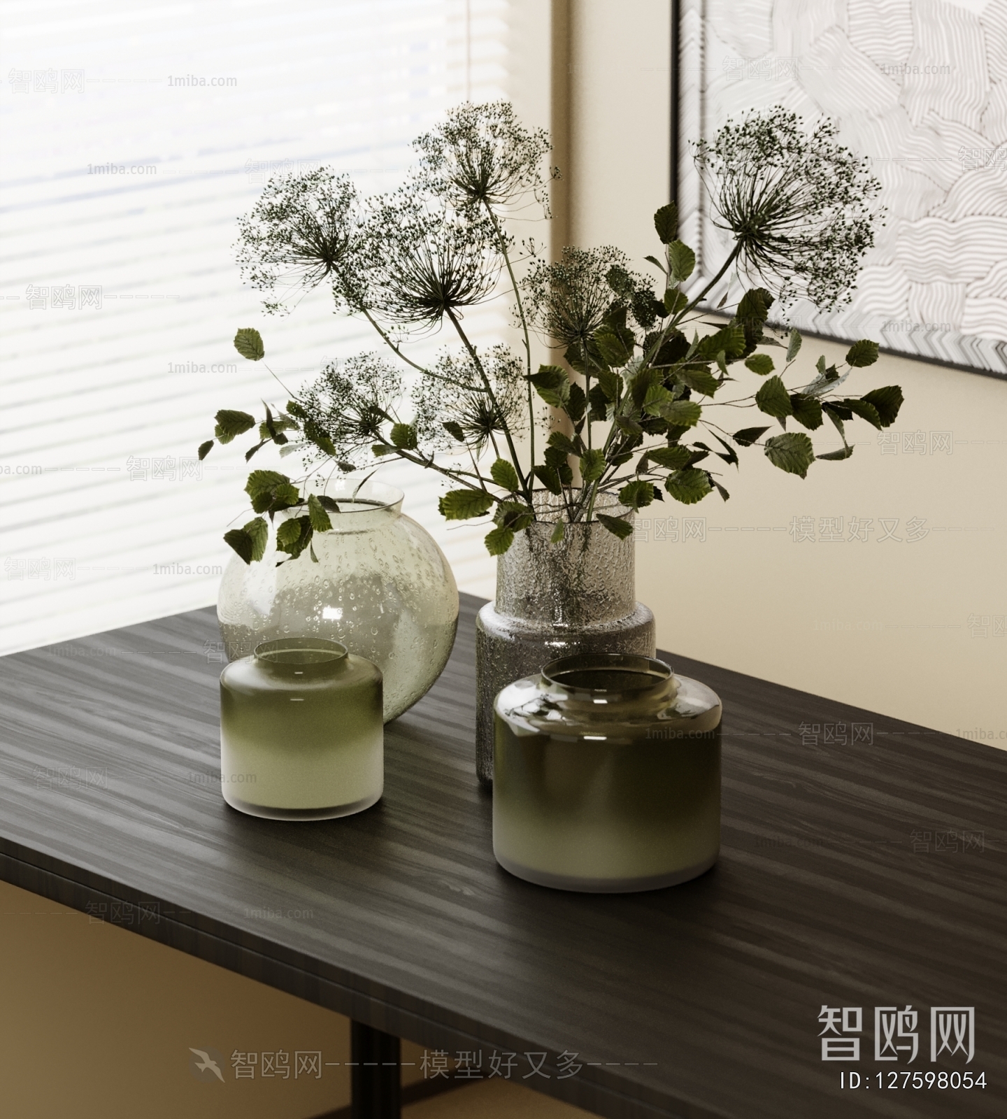 现代桌面水生绿植 花瓶