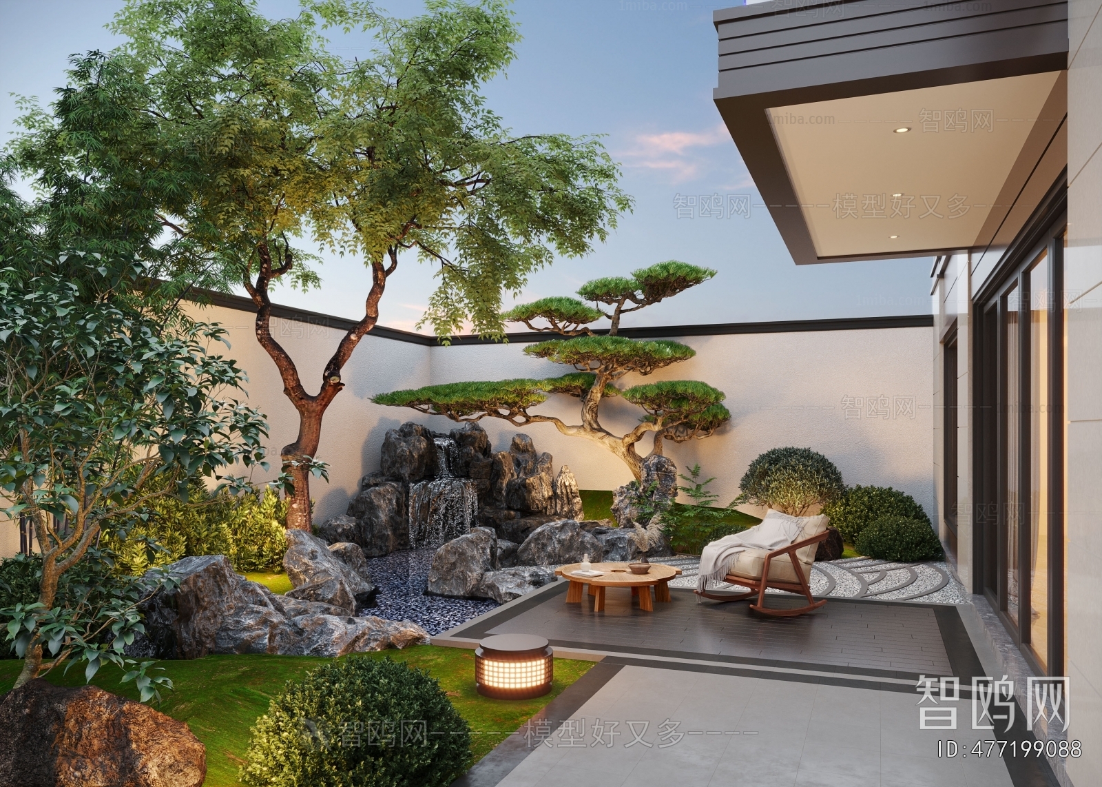 New Chinese Style Courtyard/landscape