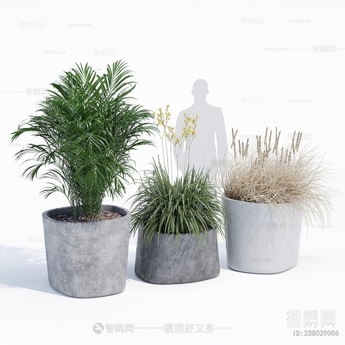 Wabi-sabi Style Ground Green Plant Potted Plants