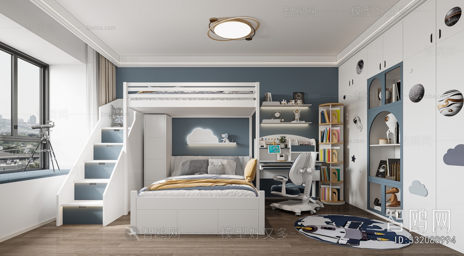 Modern Boy's Room And Son's Room