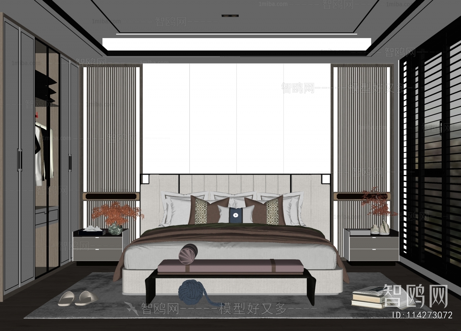 New Chinese Style Bedroom