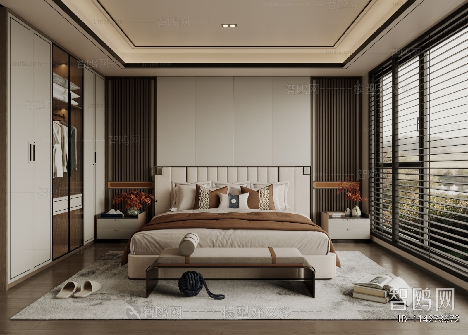 New Chinese Style Bedroom