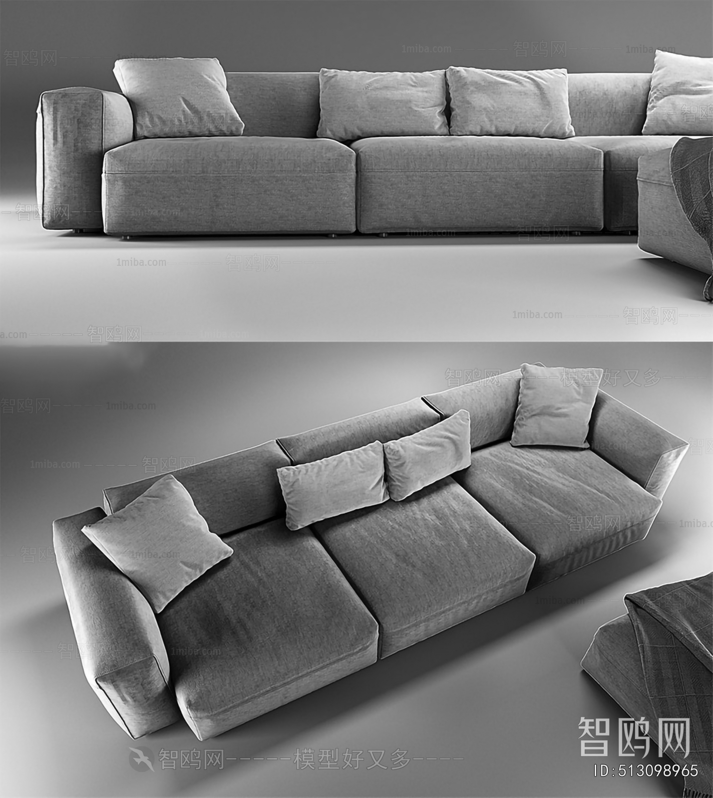 Modern Three-seat Sofa