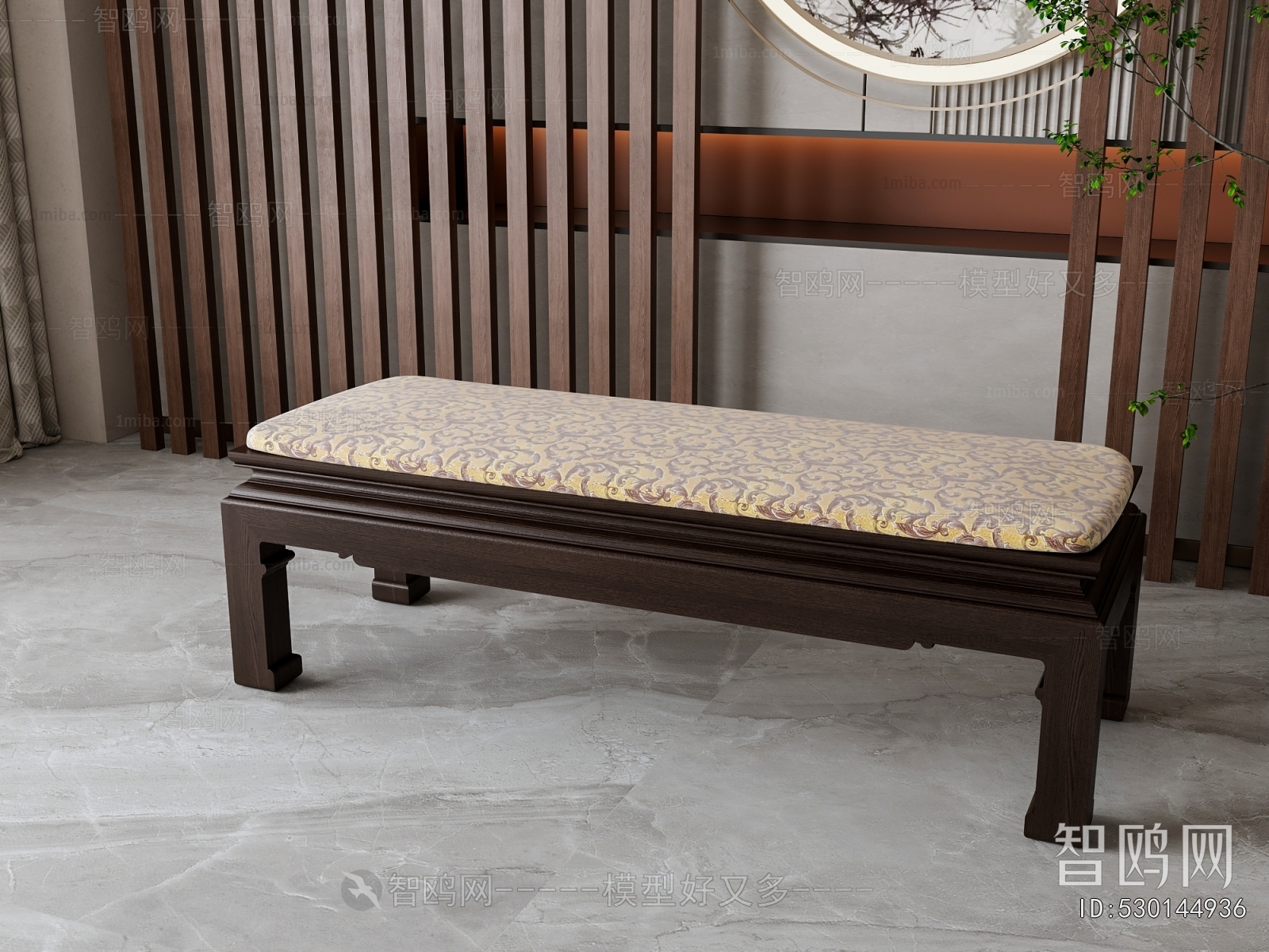 New Chinese Style Sofa Stool