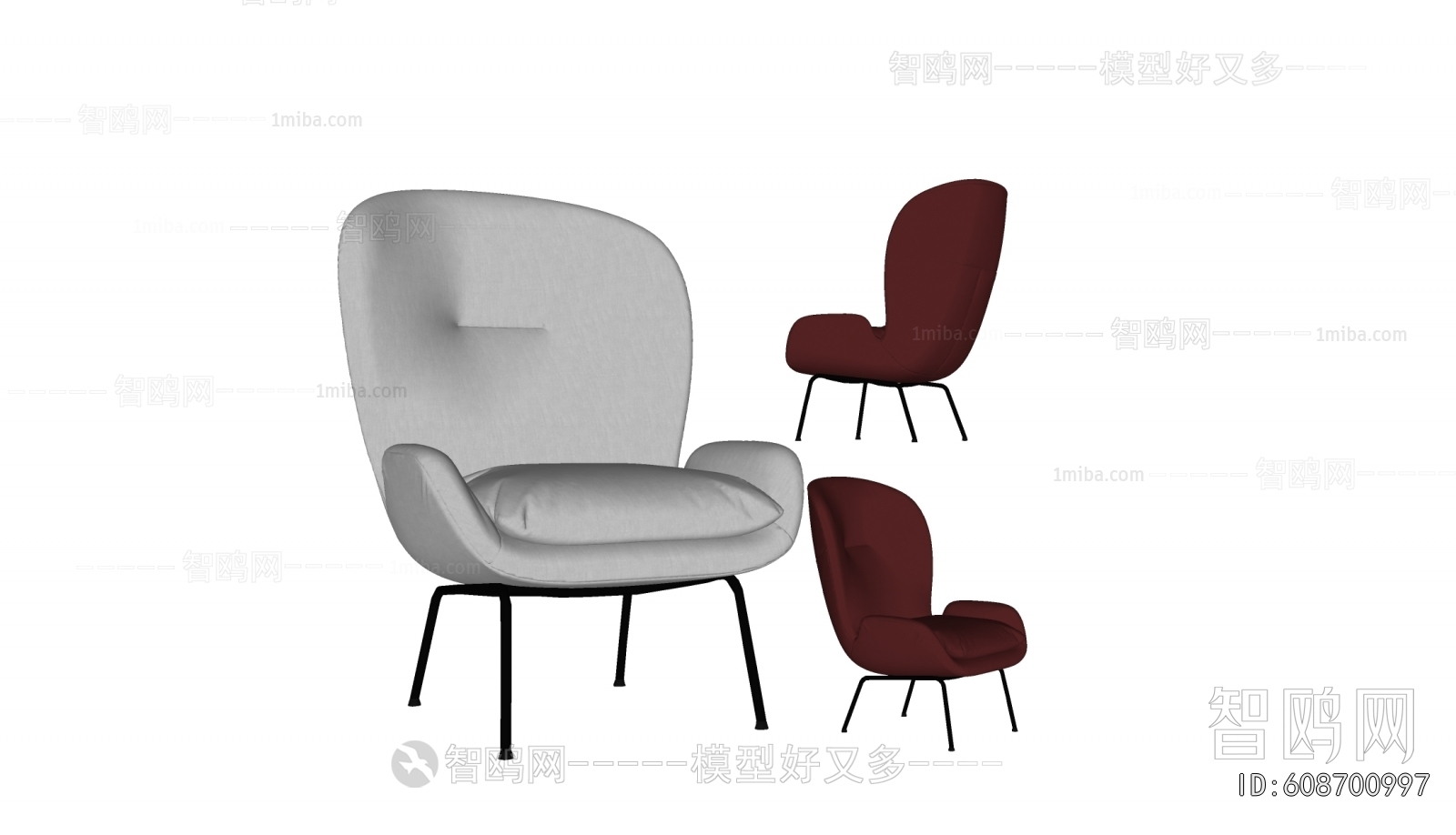 lemaire现代布艺单人沙发椅