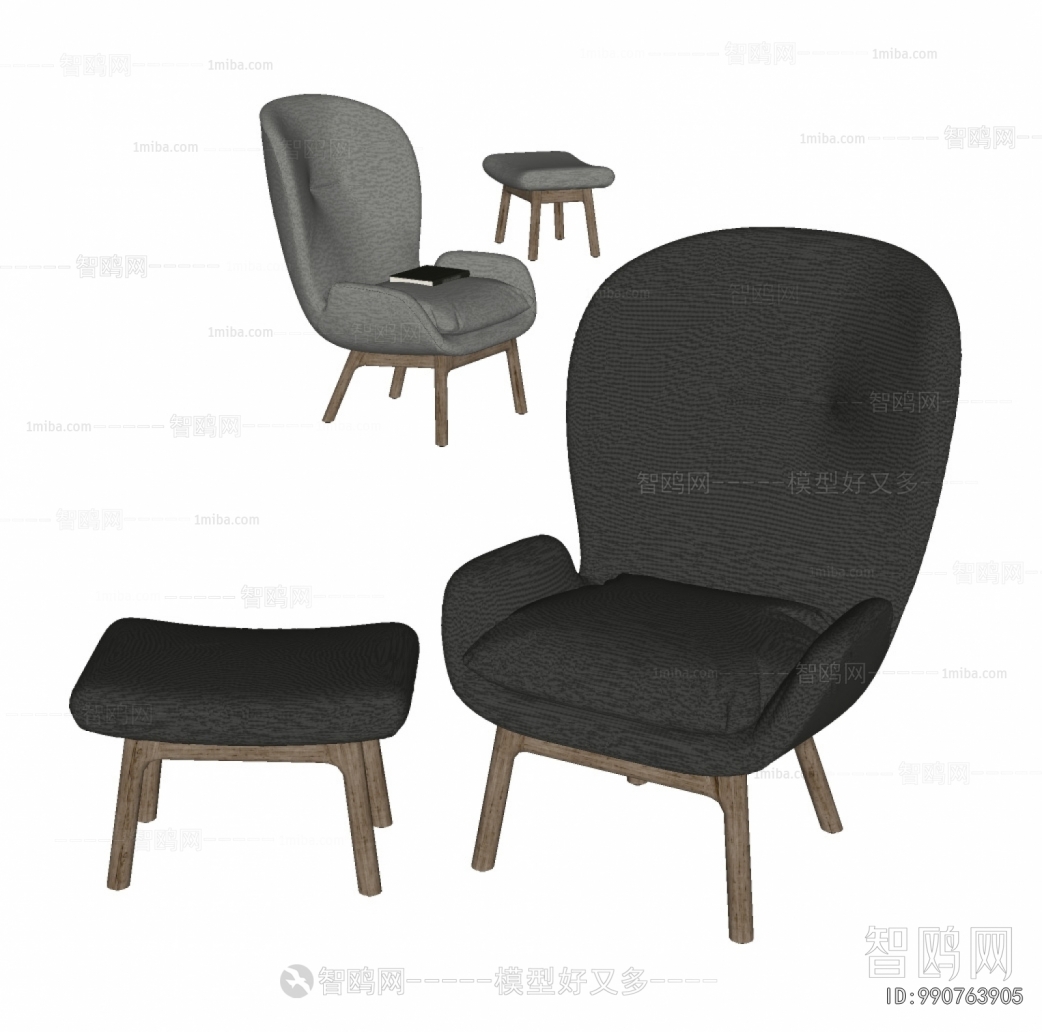 Kettal现代布艺单人沙发椅