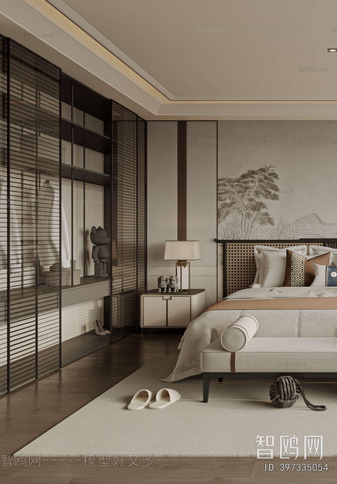 New Chinese Style Bedroom