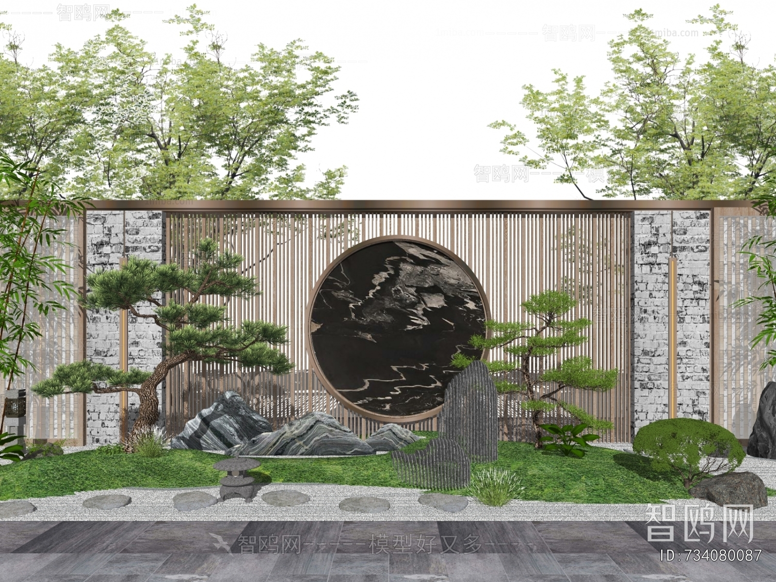 New Chinese Style Landscape Wall