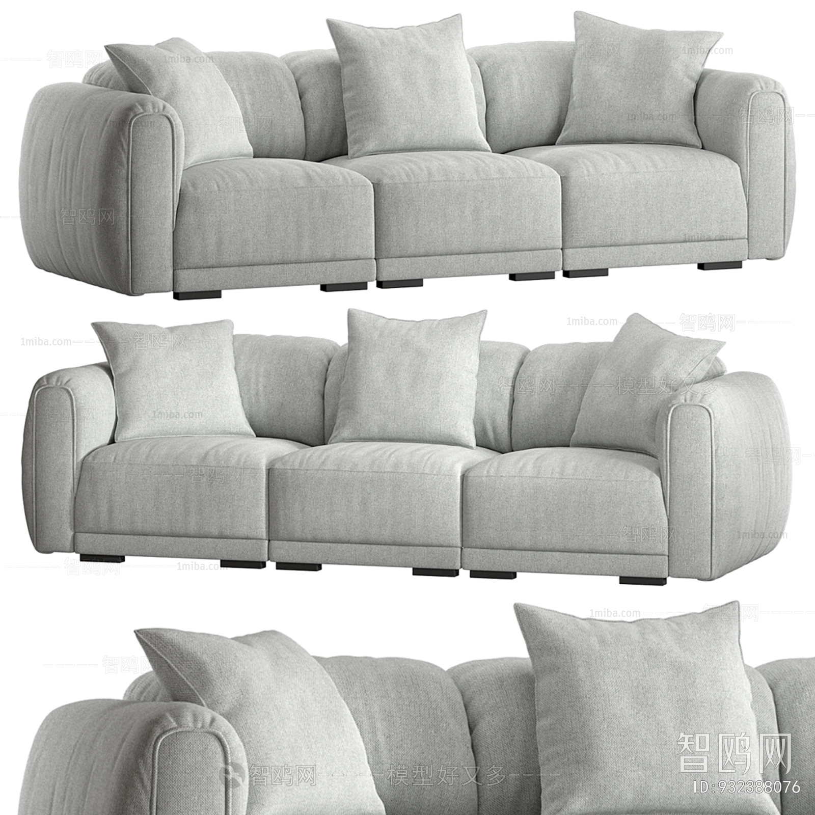 Modern Three-seat Sofa