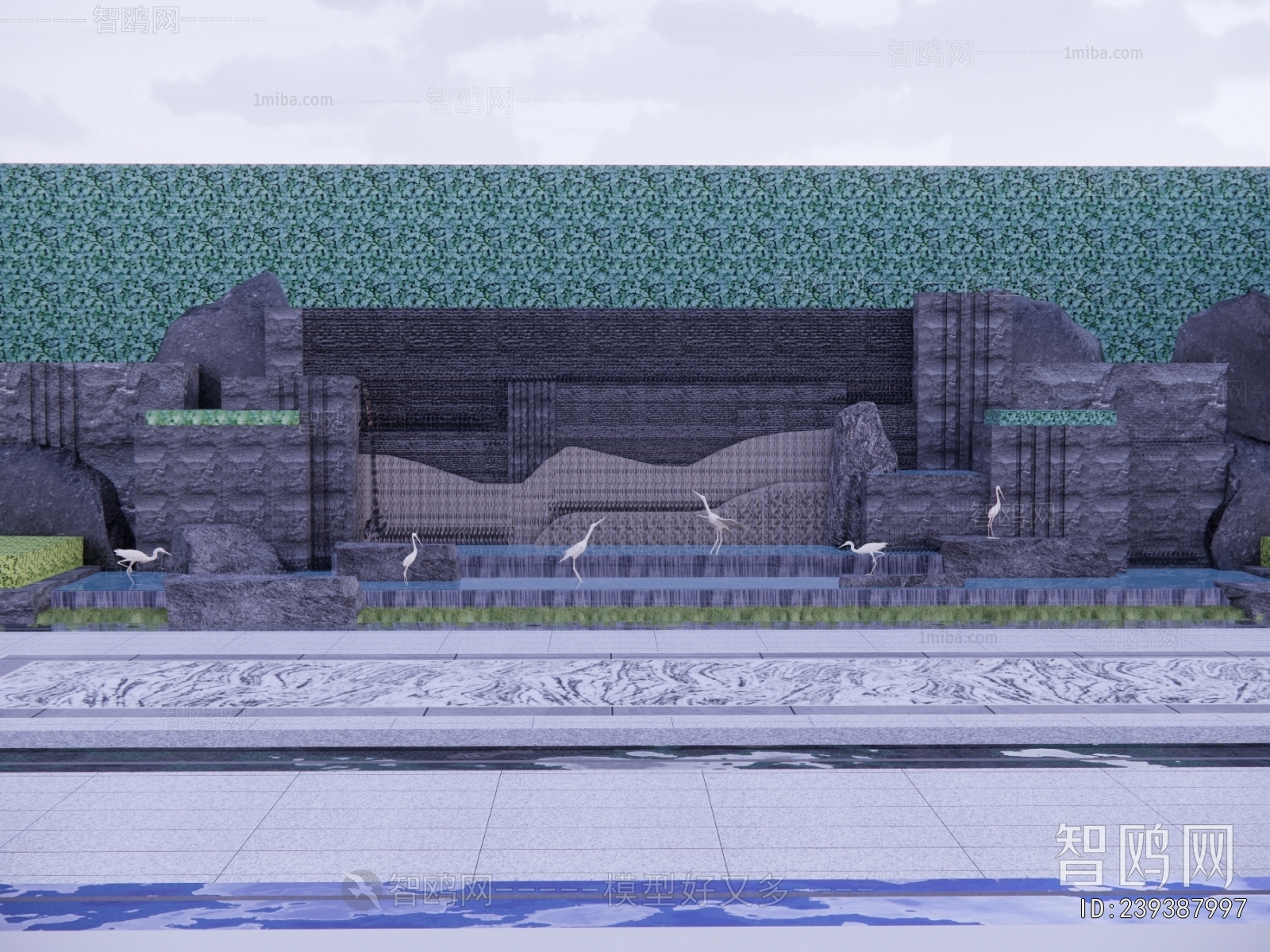 New Chinese Style Landscape Wall