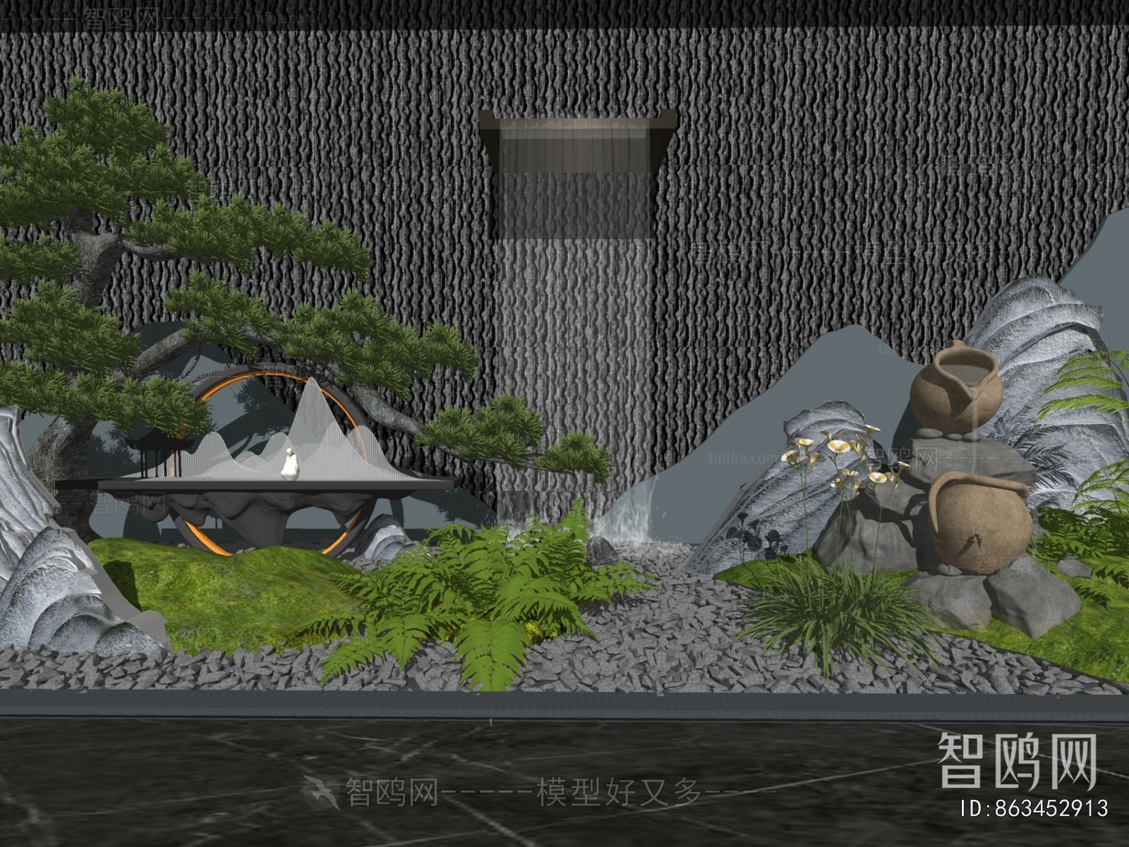 New Chinese Style Landscape Wall