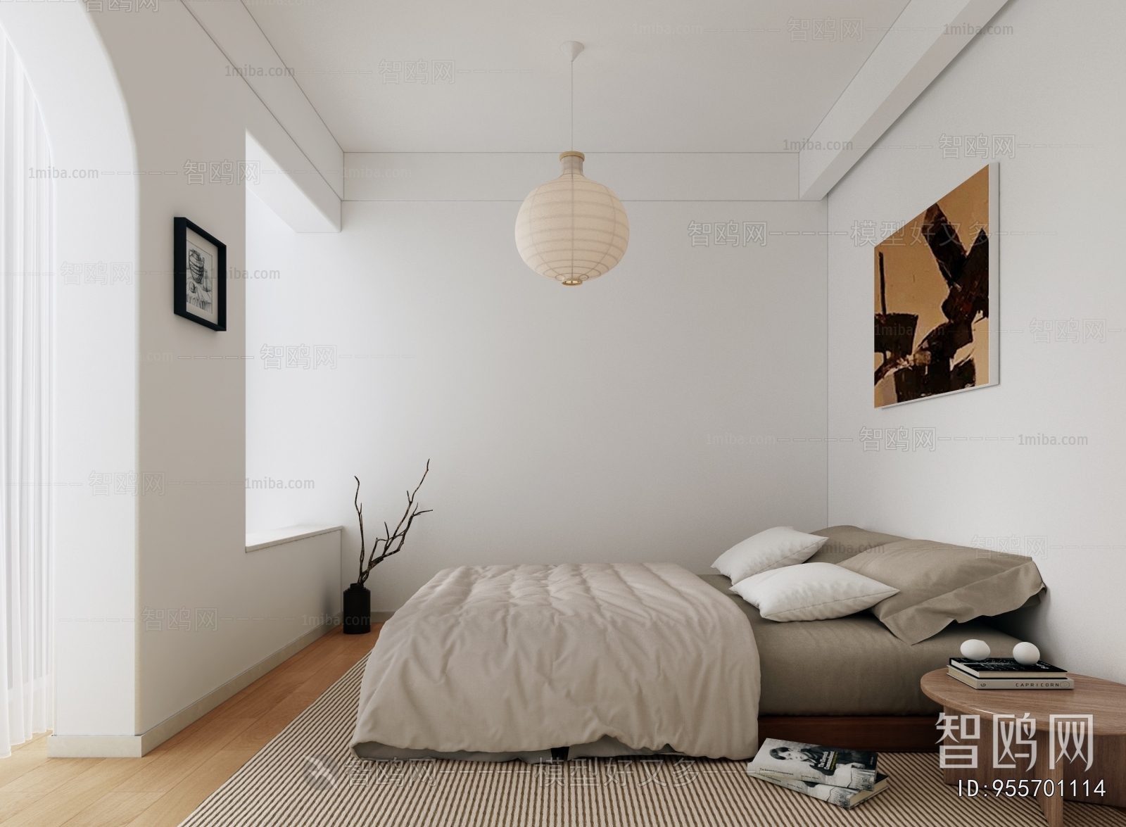 Wabi-sabi Style Bedroom