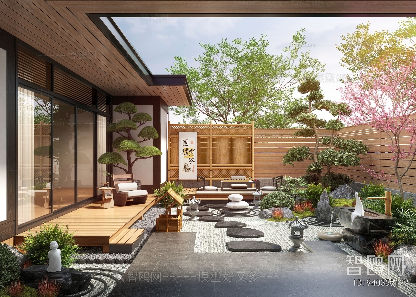 New Chinese Style Courtyard/landscape