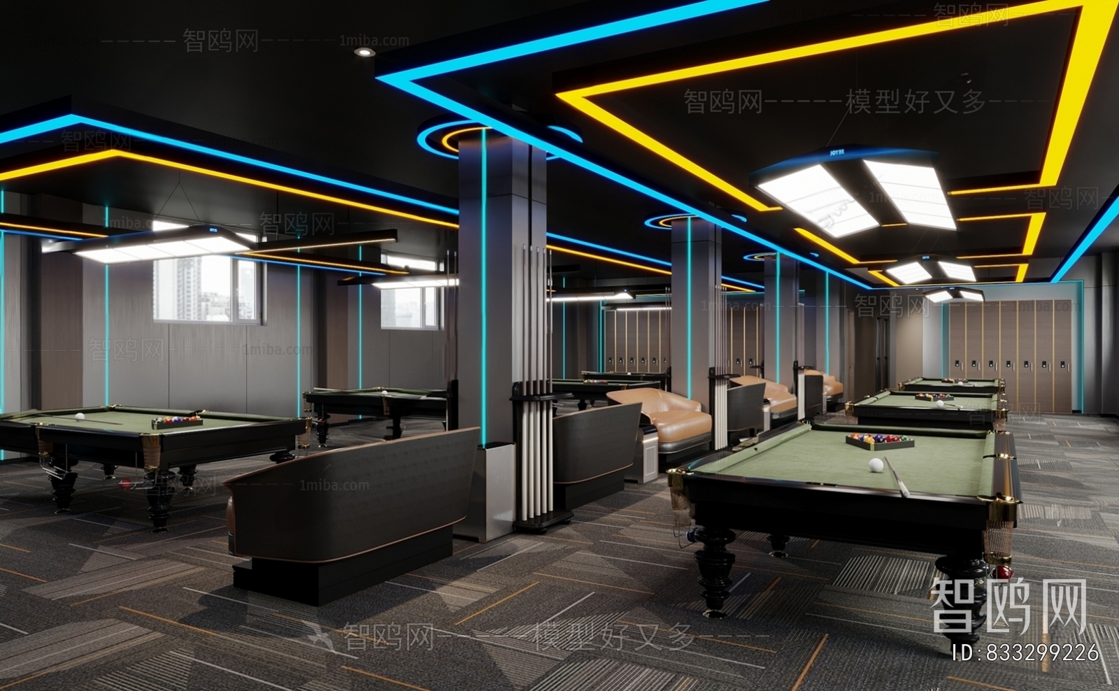 Modern Billiard Room