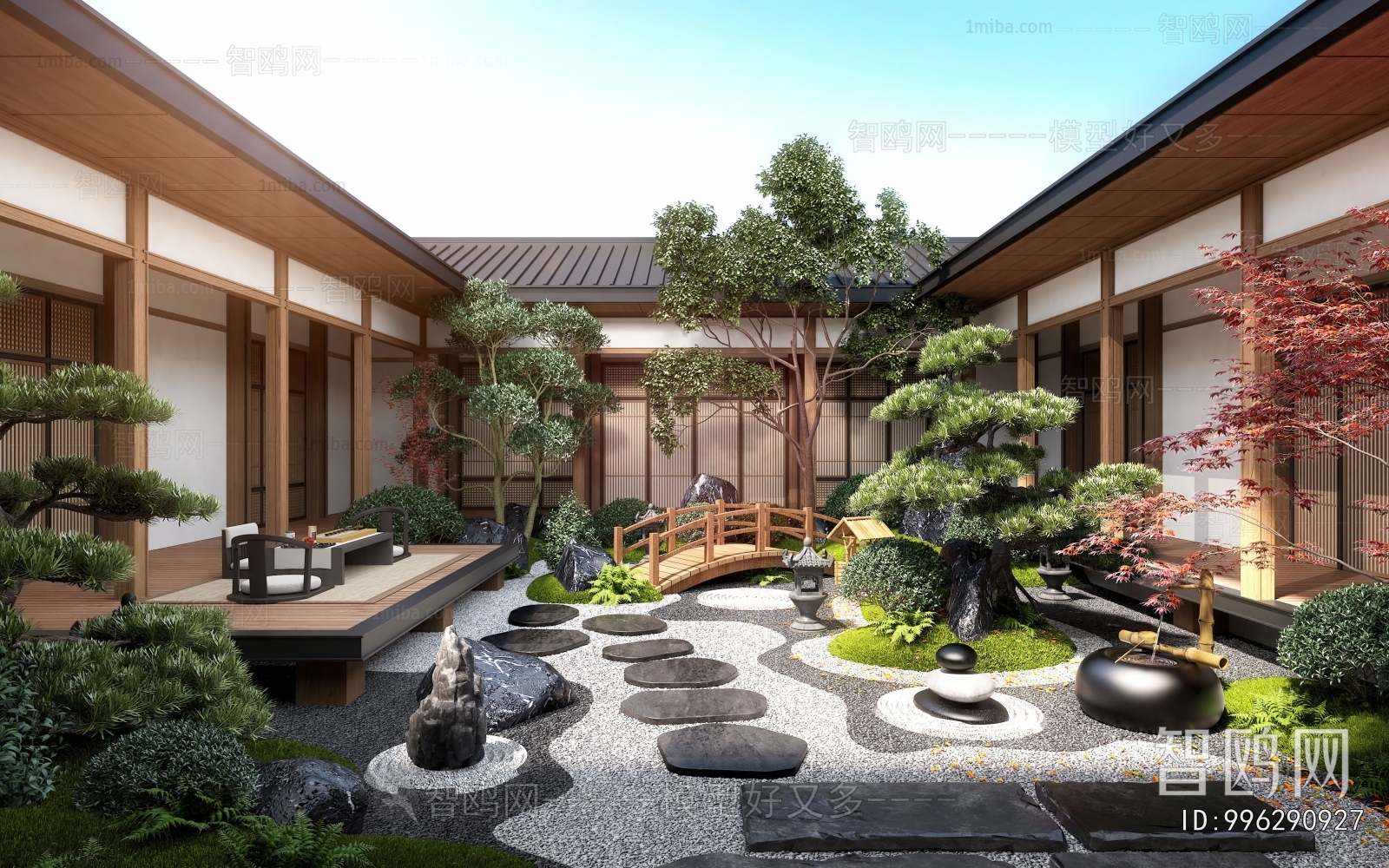 New Chinese Style Courtyard/landscape