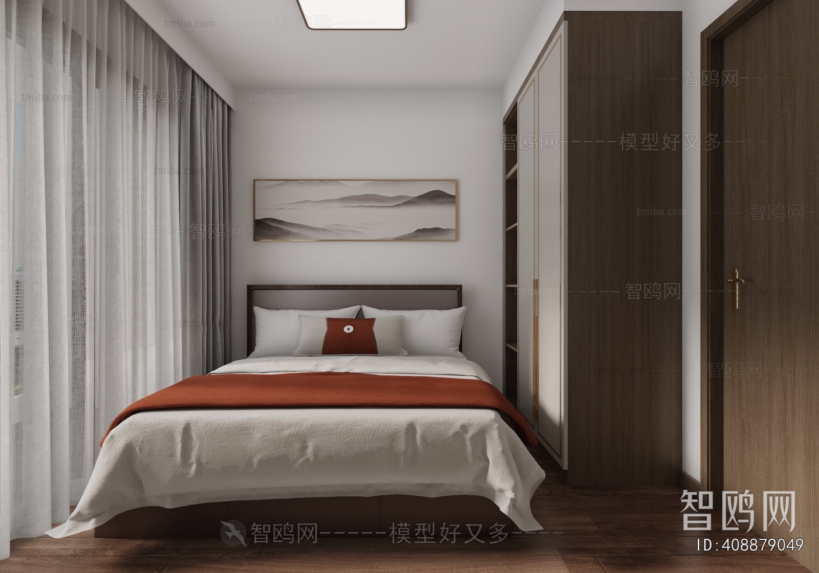 New Chinese Style Bedroom