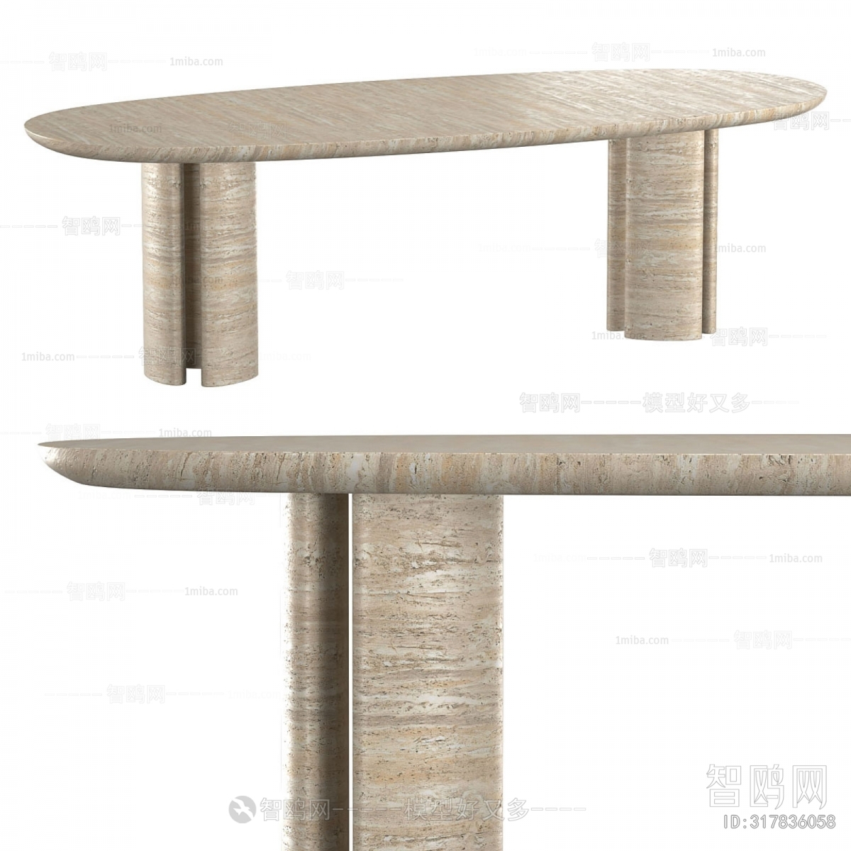 Wabi-sabi Style Dining Table