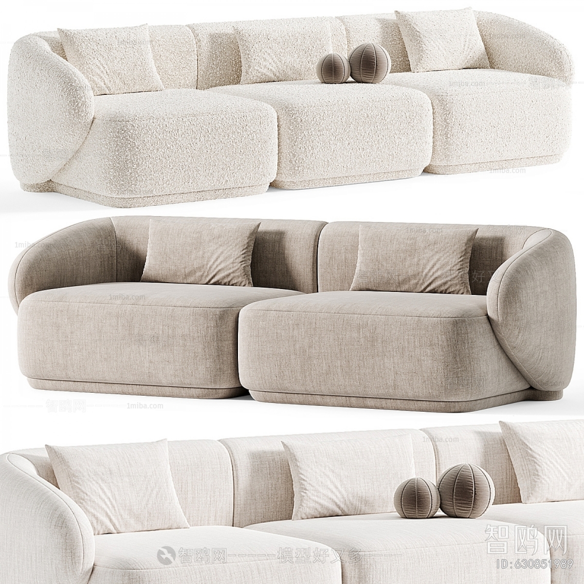 Modern Three-seat Sofa