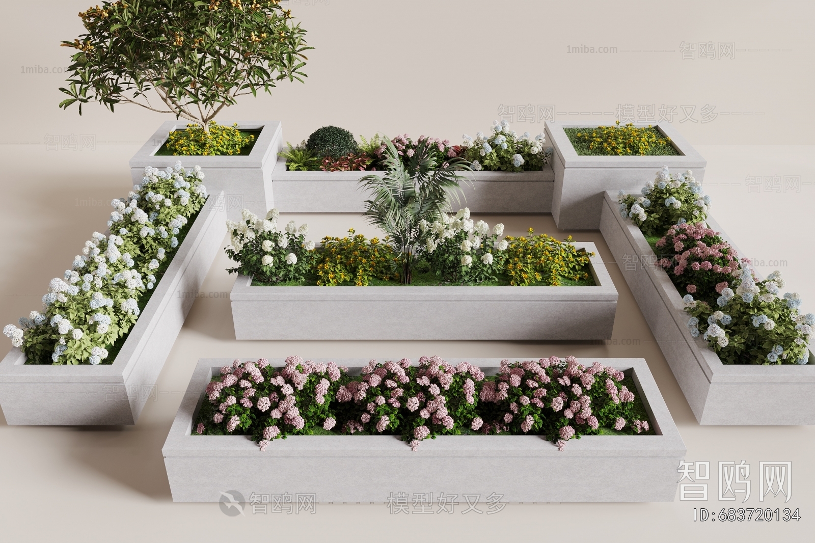 Modern Flower Bed, Flower Bowl, Flower Box