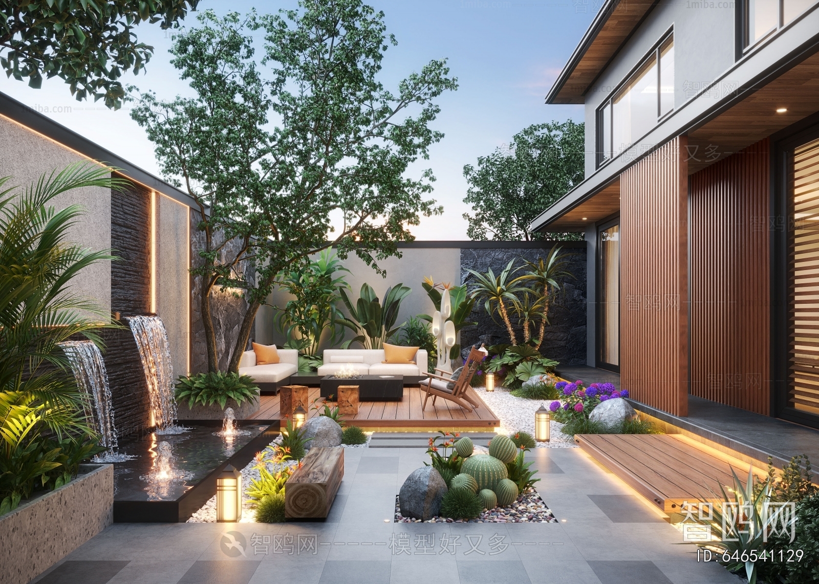 Modern Courtyard/landscape