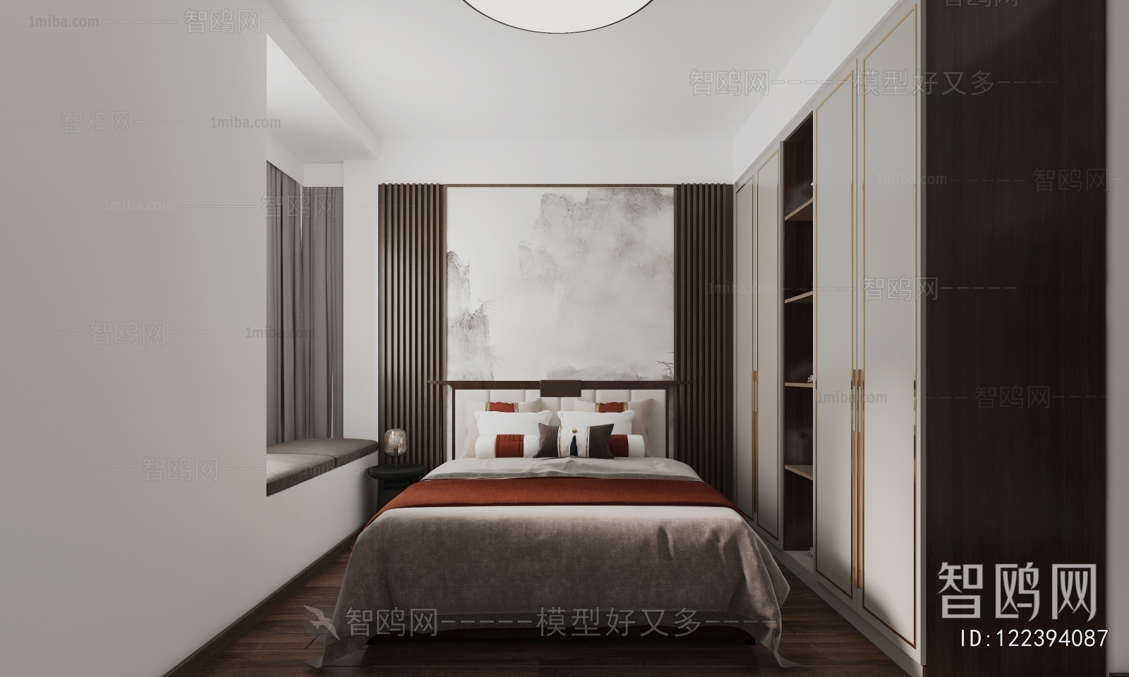 New Chinese Style Bedroom