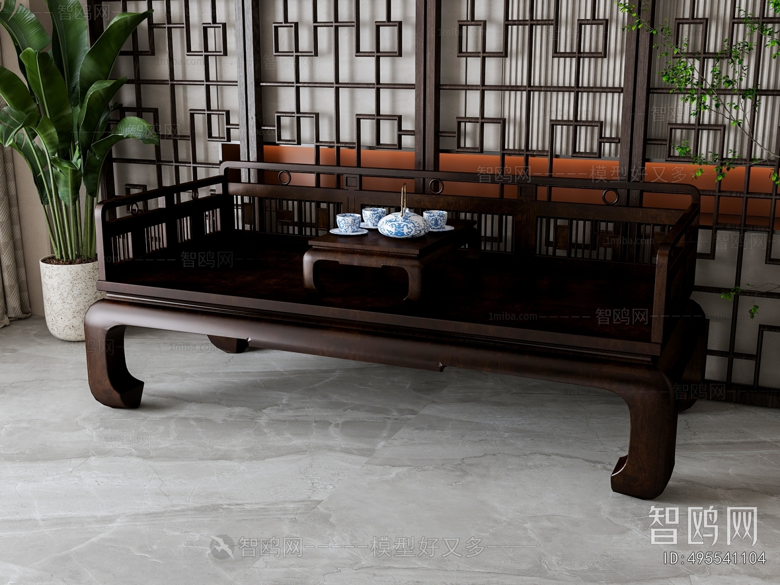 New Chinese Style Arhat Bed