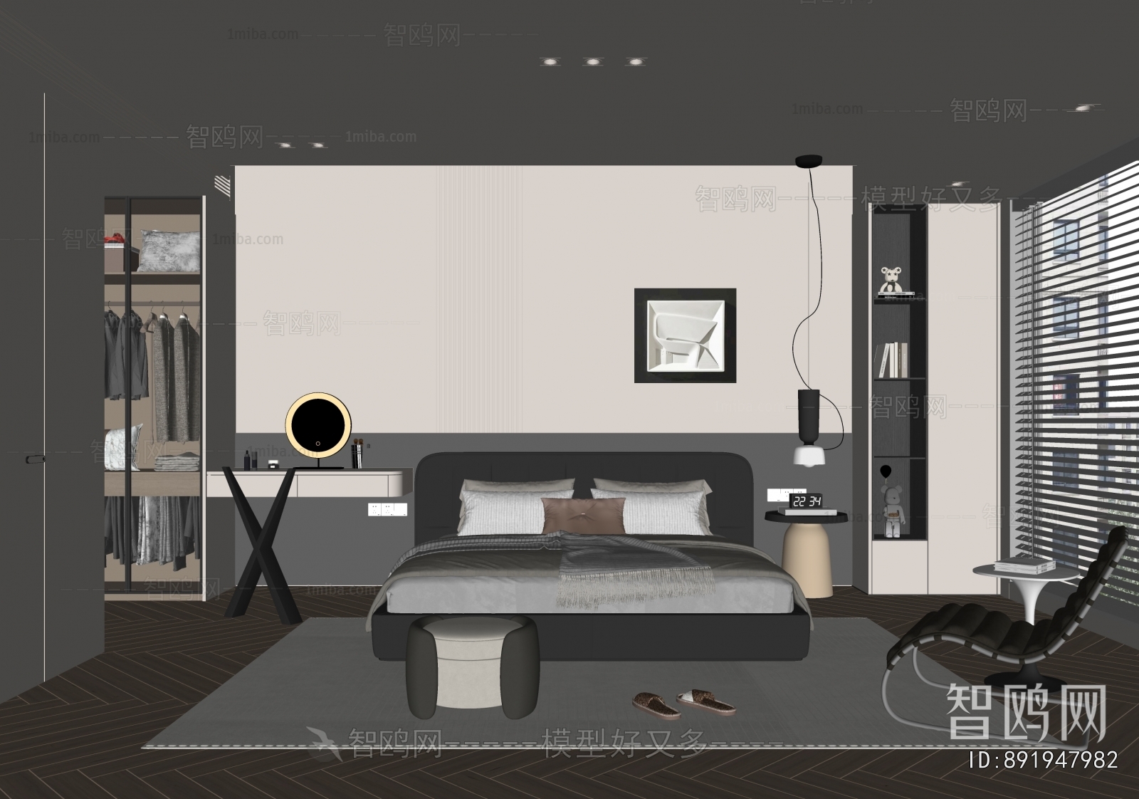现代意式卧室