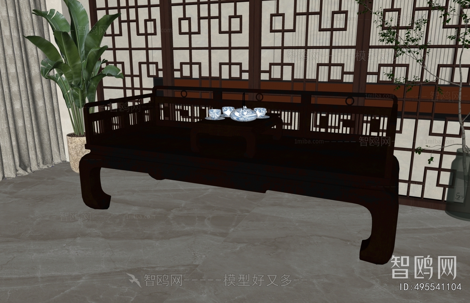 New Chinese Style Arhat Bed