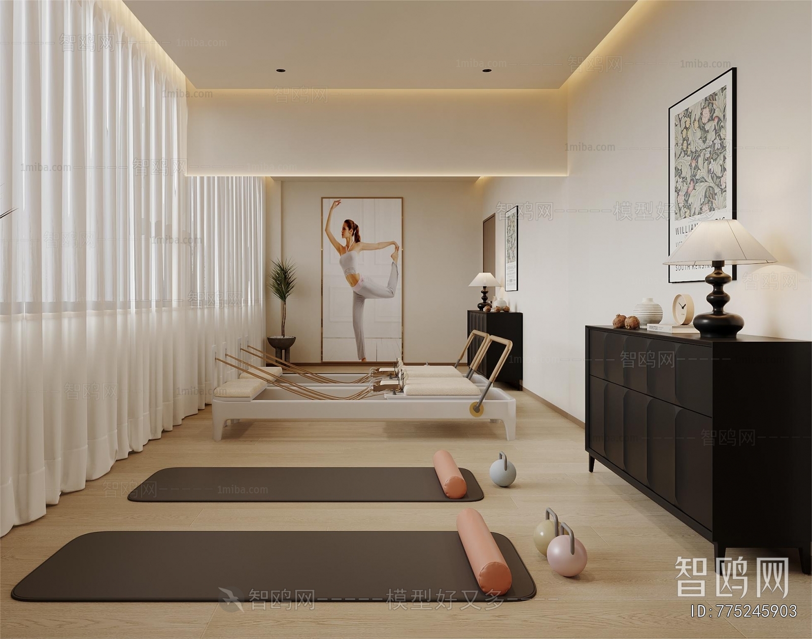 Modern Yoga Room