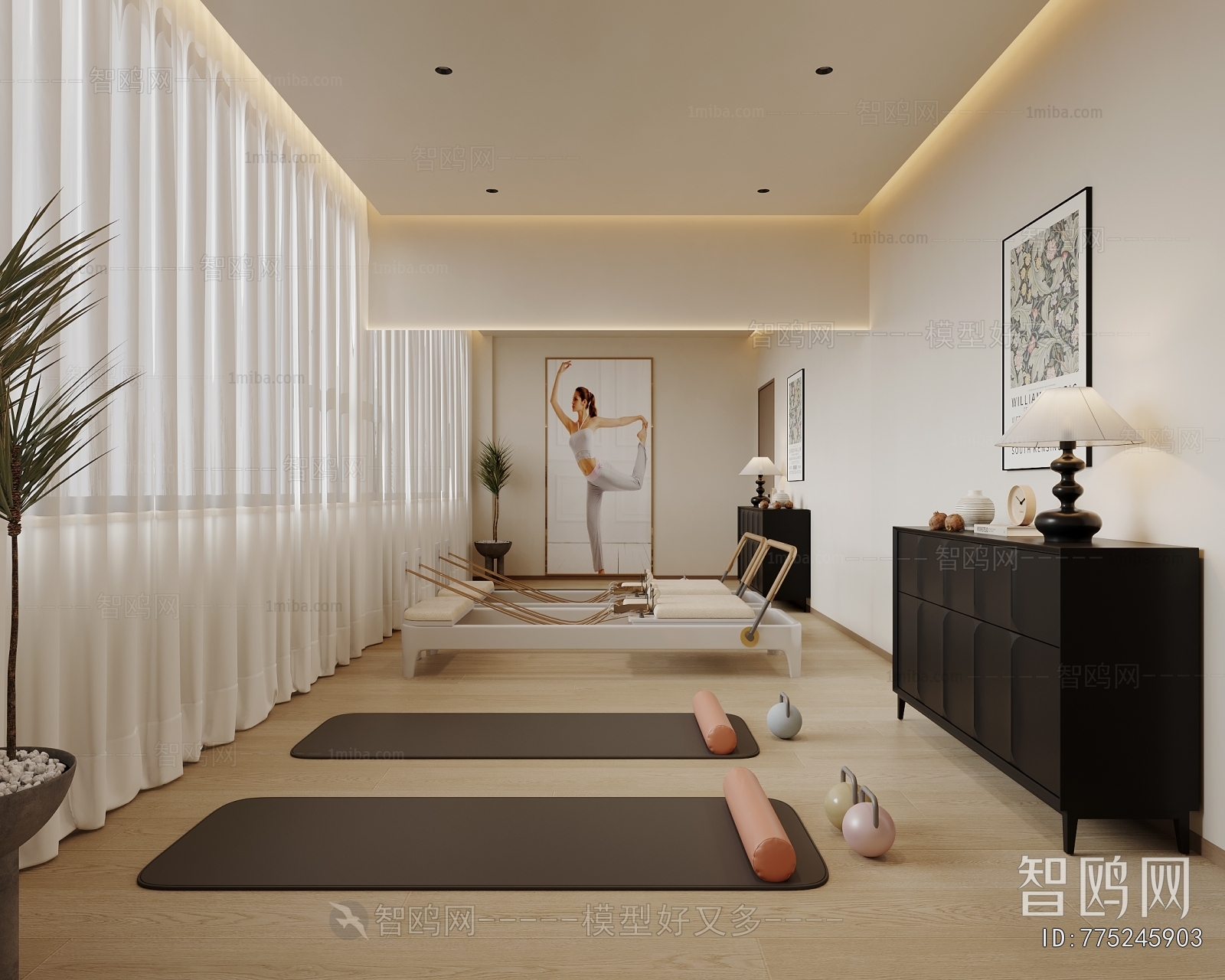 Modern Yoga Room