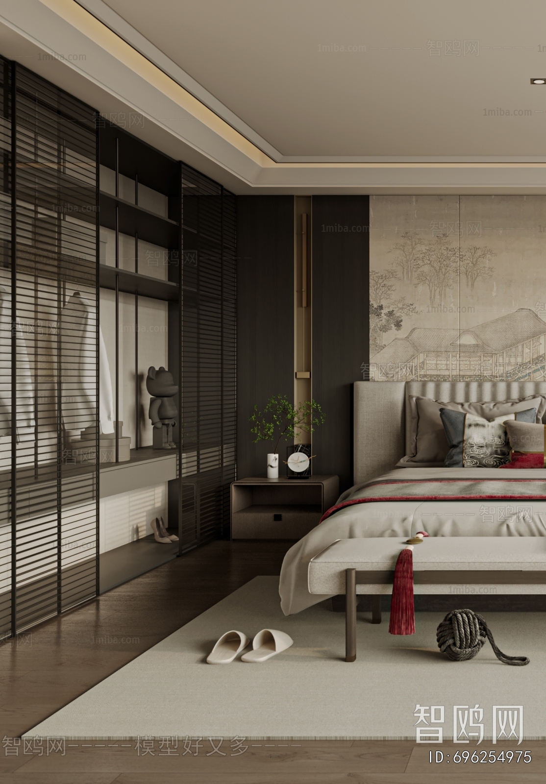 New Chinese Style Bedroom