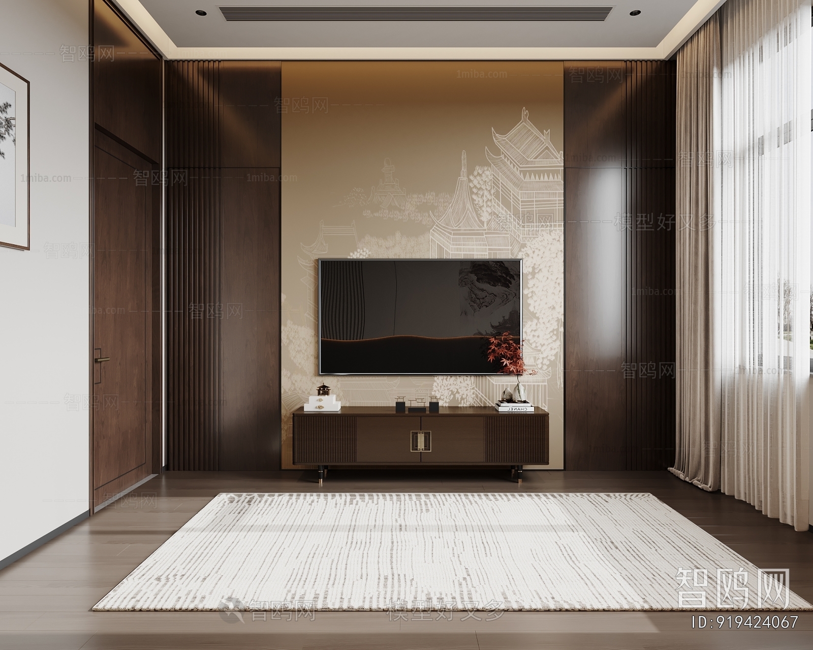 New Chinese Style Bedroom